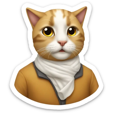 Un gtto che bacia un altro gattd sticker