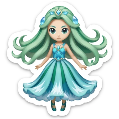 Meloetta-Amaura-Pokémon-Fakémon-fusion-hybrid-creature sticker