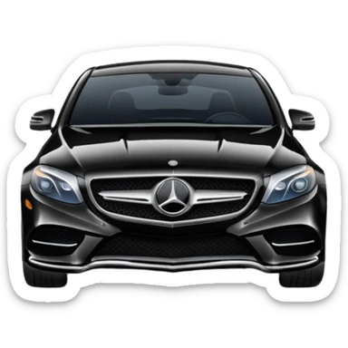 i want black mercedes sticker