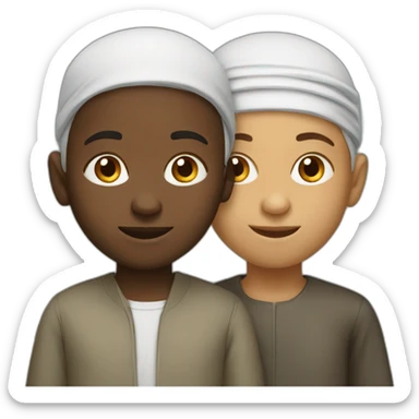 Two young Muslim boys sticker