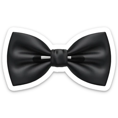 Black bow tie sticker