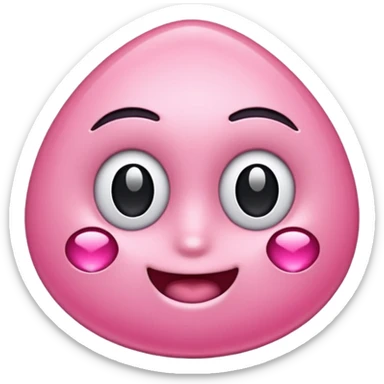 Coração rosa mais pontudo  sticker