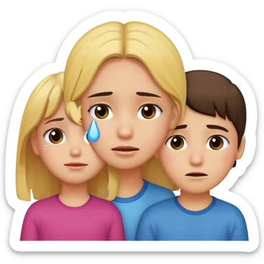 Girl alone watching a boy fall inlove with another girl sticker