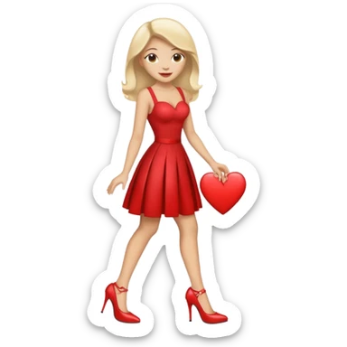 😗+🤌+👠+❤️ sticker