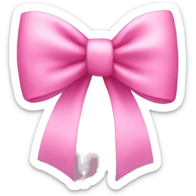 pink bow sticker