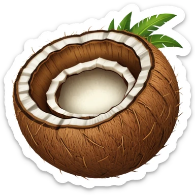 Noix de coco légèrement plus petite sticker