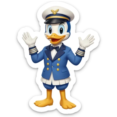 donald duck full sticker