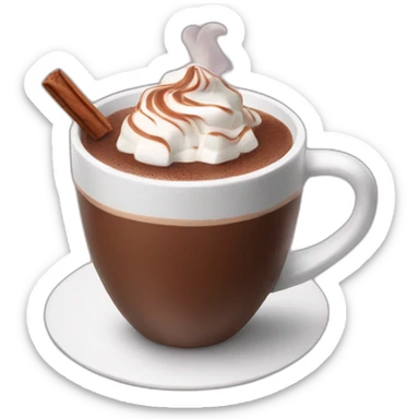 Hot chocolate sticker