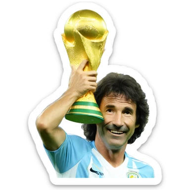 kempes con la copa del mundo sticker