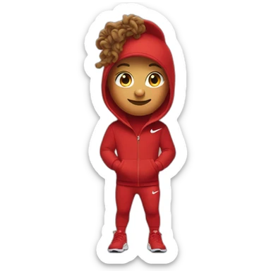 red nike tech fleece sticker