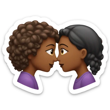 Lesbians kissing sticker