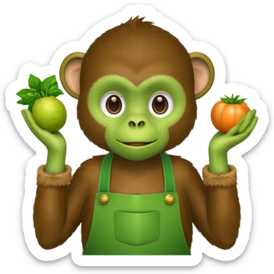 greengrocer's animal sticker