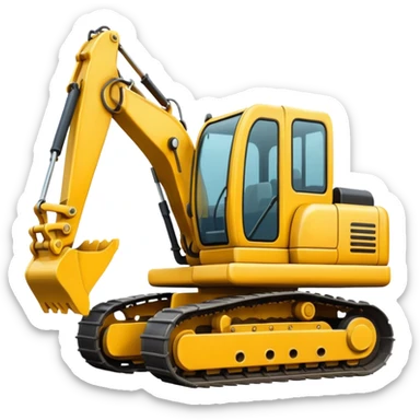 excavator sticker