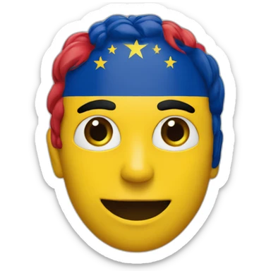 Ecuadorian flag Spanish with flag colours sticker