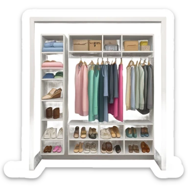Tidy closet sticker