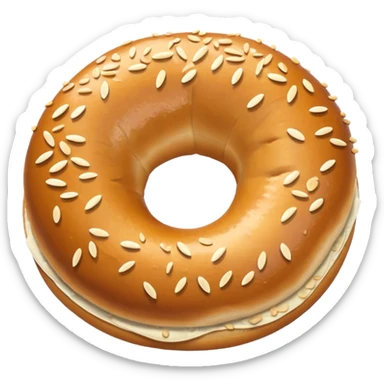 Bagel sticker