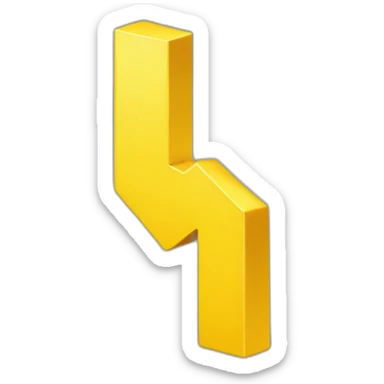 yellow right arrow sticker