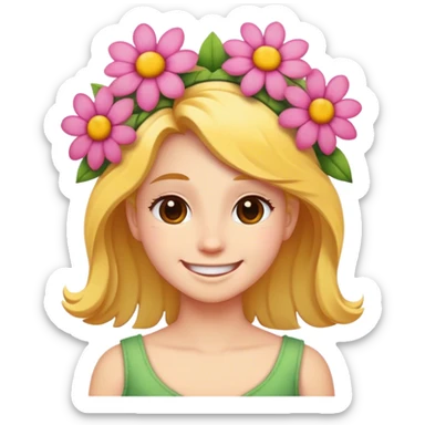 Spring time happy sticker