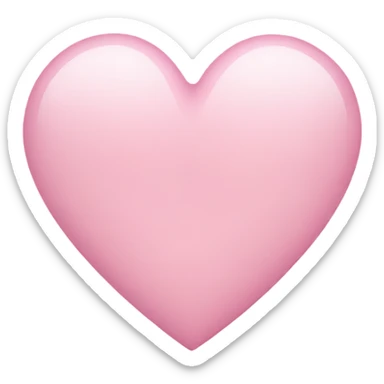 Light pink heart sticker