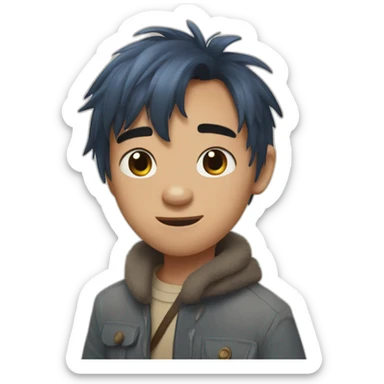 Scraft from iceage being adorable sticker