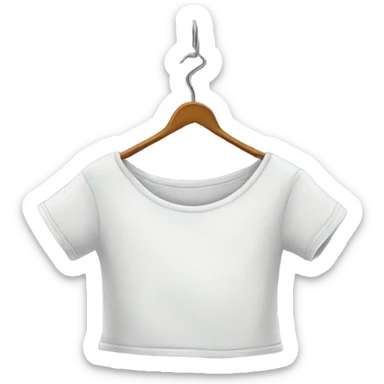 Clothes on hanger sticker