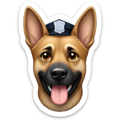 Police dog sticker