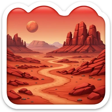 Mars sticker