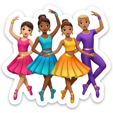 dancers sticker
