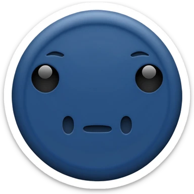 navy blue circle sticker