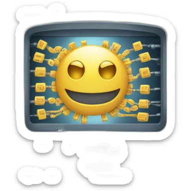 a big xray machine that can scan binary files sticker