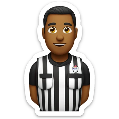 basketball referee sticker