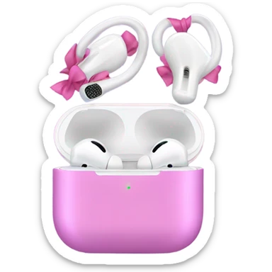 AirPod max with bows  sticker