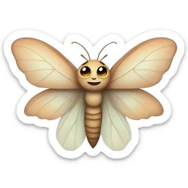 Moth as a fairy sticker