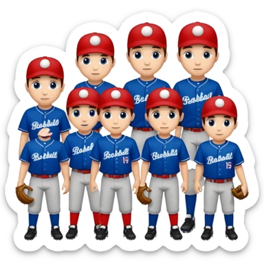 quiero dos equipos enemigos de baseball  sticker