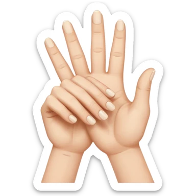 fake promise fingers crossed sticker