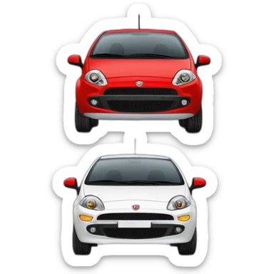lightning mcqueen fiat punto sticker