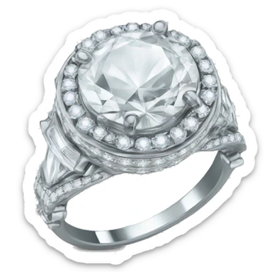 Sude yılmaz diamond ring sticker
