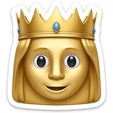 Koning van schaken geef het in de officiële form  sticker