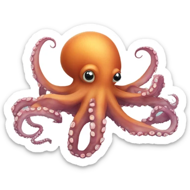 octopus doing mathmatics sticker