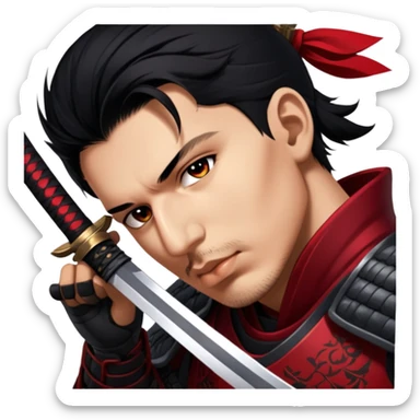Fierce Samurai sticker