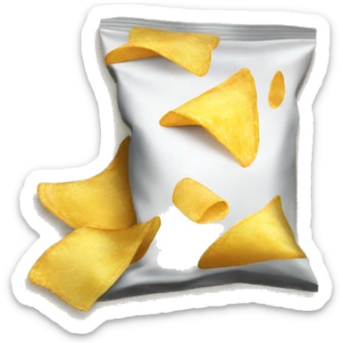 one unopened bag of chips sticker