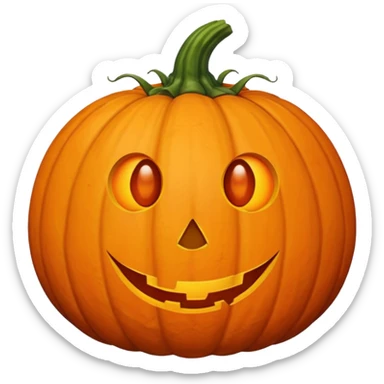 Pumpkin with bug booty cheeks sticker