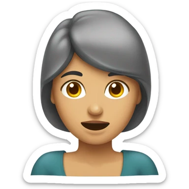 Mujer cargando pesas sticker