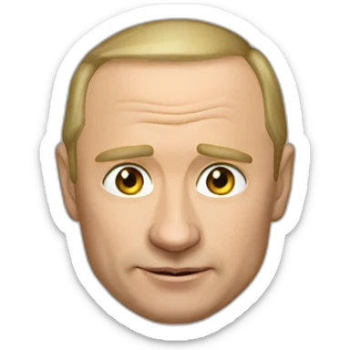 putin-holding-poo sticker