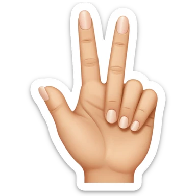 Middle finger sticker