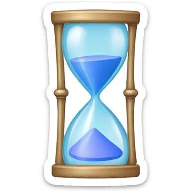 light blue and light purple hourglass sticker