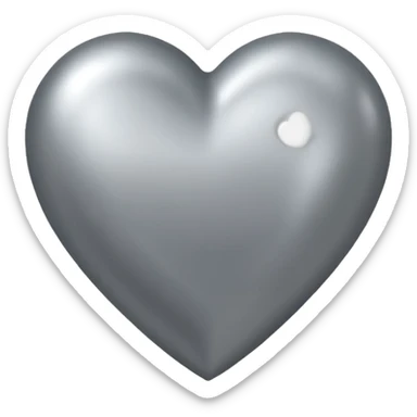 Corazon gris sticker
