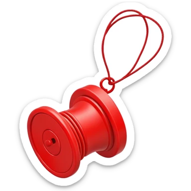 yo yo toy with string sticker