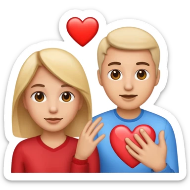 Make the emoji accurate to the person in the image and make a live emoji with a live heart sticker