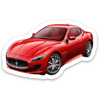 Maserati sports car sticker